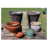 Flower Pots & Gazing Ball Stand