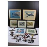 Bi-Wing Model Airplanes & Artwork
