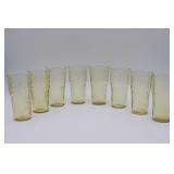 8 Madrid Amber Flat 5.5" Iced Tea Tumblers