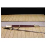 Long Decorative Sword in Scabbard