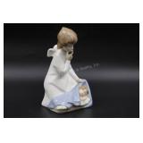 Lladro Angel over Baby Figurine 6 3/4"H