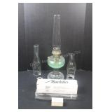 Antique Kerosene Lamp with Accessories