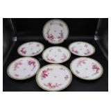 7 Haviland  Floral Plates
