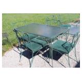 Glass Top Patio & 4 Chairs