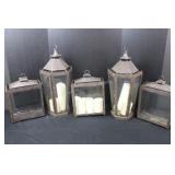 5 Decorative Large Metal Lanterns