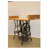 Table with Antique Eldorado Sewing Machine Base