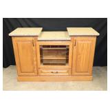 Oak Cabinet Unit with Granite Tops