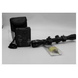 Tasco 4x32 Scope, Bushnell Yardage Pro, Lock