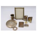 Assorted Sterling Silver Desk & Dresser Items