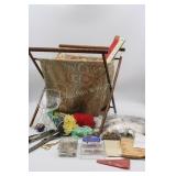 Sewing Basket, Buttons, Rulers, Notions
