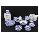 Blue Willow Teapot, Mugs, Plates, Cups & Saucers
