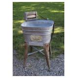 Wash Tub on Stand with Wringer