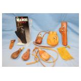 Police Bianchi, Bucheimer Holster, Powder Flasks