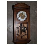 Wall Case Clock w/ Key 31"