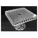 American Fostoria Square Cake Stand
