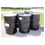 5- 55 Gallon Metal Drums