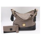Dooney & Bourke Gray and Black Purse Set