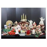Christmas Decor Figurines Nativity Santas Angels