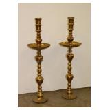 36" H Brass Candle Sticks