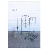 Shepard Hooks, Flower Baskets, Bird Feeder