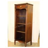 Colonial MFG Co. Mahogany Narrow Library Cabinet