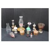 Glass Lamps, Powder Jars, Compote