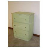 Small Painted 3-Drawer Chest
