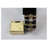 Bulova 14K Gold Watch, Opal Pin, Watches