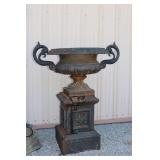 Cast Iron Decorative Flower Pot on Stand
