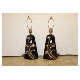 Vintage Black & Gold Lamps