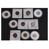 10 US Indian Head Pennies