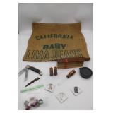 Arrowheads, Turkey Call, Bands, Pins, Sack