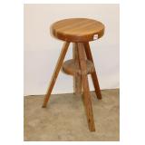 Adjustable Oak Stool