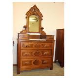 Victorian Dresser with Mirror