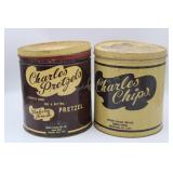 2 Charles Pretzel Tins