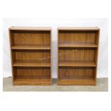 2 Adjustable Shelf Bookcases