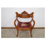Antique Chair with Needlepoint seat