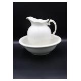 Pitcher and wash basin few hairline cracks