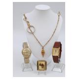 2 Mens Watches, Buckle, Watch Fob