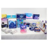 Feminine hygiene products and wipes