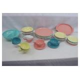 Vintage Boonton Melamine Plastic Dinnerware Set