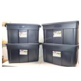 4- 31 Gallon Rubbermaid Totes