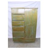Vintage Cedar Lined Wardrobe w/Drawers by Mengel