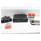VCR, Alarm Clock Radio, Tablet, Speaker