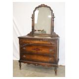 Antique Dresser with Mirror