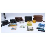 Vintage cameras and accessories