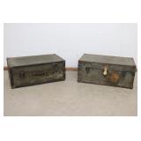 2 Vintage Foot Lockers