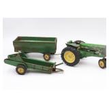 John Deere Toy Tractor w/ Attachments
