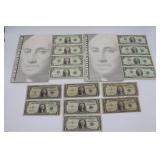 Uncut $1 and $2 Sheets & Silver Certificates