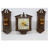 Retro Plastic Wall Clock & Sconces